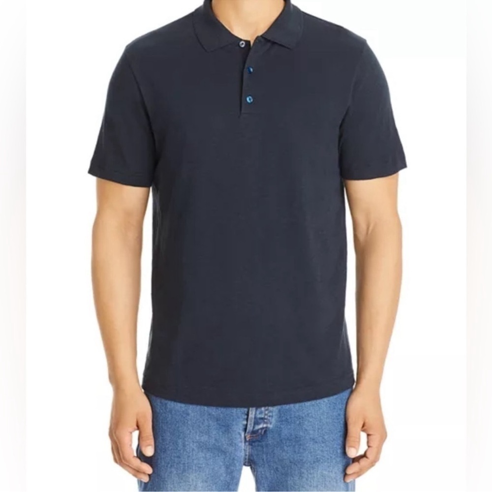 Theory Bron Black Classic Polo XL